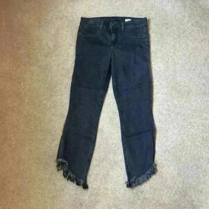 Anthropologie level 99 mid rise Liza black skinny jeans in size 28